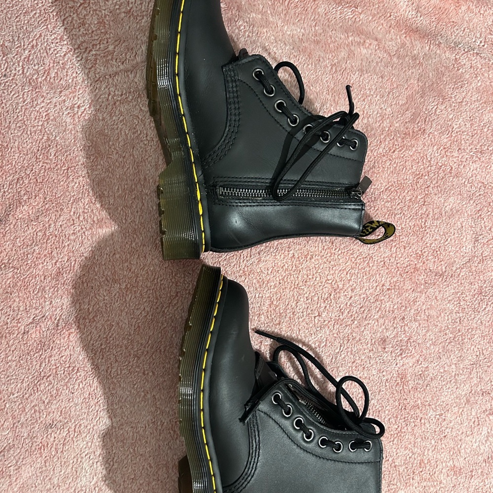 Dr. Martens 1460 Pascal Front Zip 8-Eye Black Nappa Womens size 5 - Picture 12 of 12